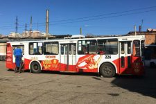 Комсомольский троллейбус вышел на маршрут в Чите