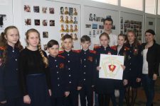 Комсомольцы Саранска рассказали школьникам о Знамени Победы