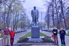 В Белгородской области комсомольцы отреставрировали памятник В.И. Ленину
