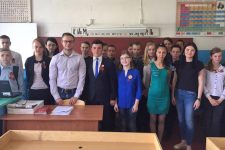 Первый секретарь ЦК ЛКСМ РФ Владимир Исаков провёл урок мужества в Белгородской области