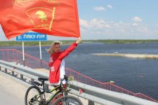 Комсомольцы Ямала провели велопробег в честь 100-летия Ленинского комсомола