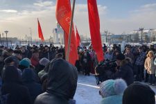 В Южно-Сахалинске прошёл народный сход против передачи Курильских островов Японии