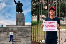 Ленинский комсомол продолжает акции протеста против введения многодневного голосования
