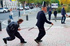 Комсомольцы показали астраханцам суть праздника «Народного единства»