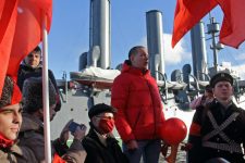 Ленинград: Ограничения не помешали отметить годовщину Великого Октября